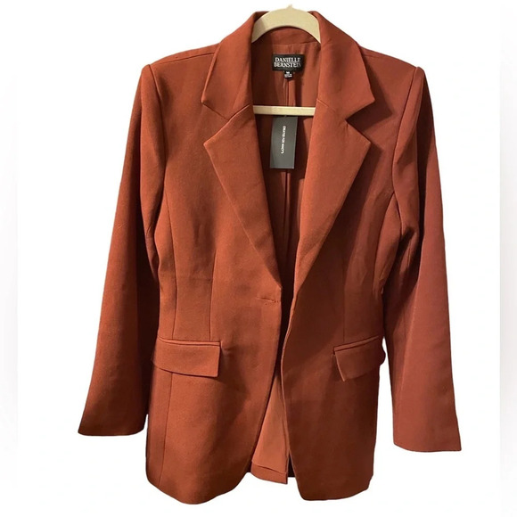 NWT DANIELLE BERNSTEIN LONG LINE BLAZER - Picture 1 of 8